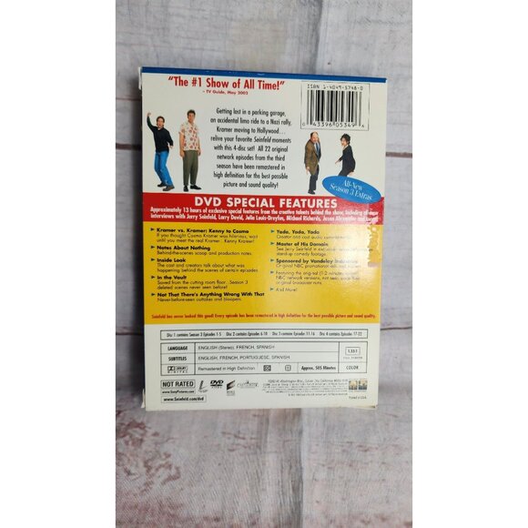 Seinfeld Season 3 DVD Classic Sitcom 13 Hours of Exclusive Special Features - Picture 3 of 7